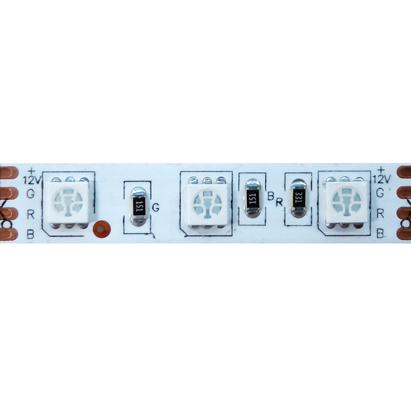 ΛΩΡΙΔΑ LED 5M 14.4W/M 12V DC IP65 NANO RGB 10mm