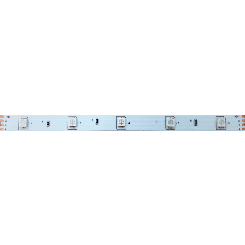 ΛΩΡΙΔΑ LED 5M 7.2W/M 24V DC IP20 RGB 10mm