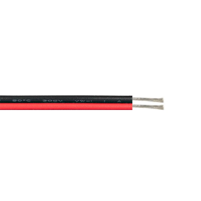 ^2 WIRE(RED-BLACK) 100M SPOOL (17*0,12mm)