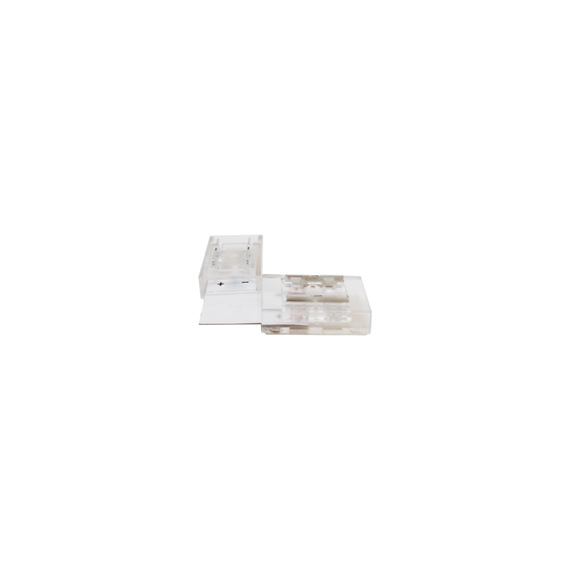 ^90° TRANSPARENT CONNECTOR FOR LED COB STRIP IP20 10MM