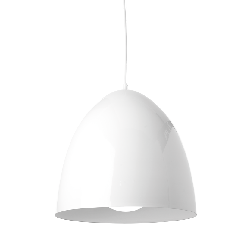 NETTO ΜΕΤΑΛΛΙΚΗ ΚΑΜΠΑΝΑ 1XE27 ΛΕΥΚΗ Φ40χΗ36cm OTHELLO