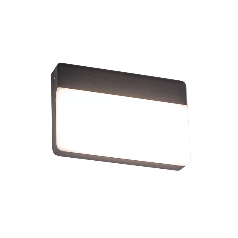 ^LED SMD WALL LUMINAIRE 13W 650LM 120° 230V AC 3.000K DARK GREY CRI80 IP65 30.000HRS