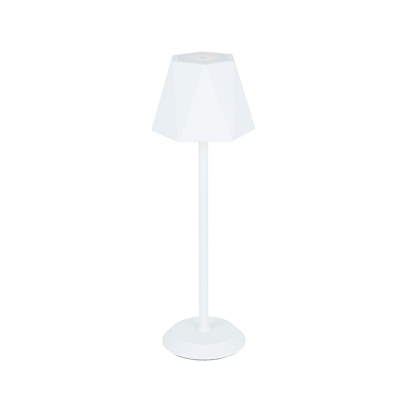 ^LED SMD TABLE BATTERY LUMINAIRE 3W 140LM  3.000K SAND WHITE 120°  CRI80 IP54