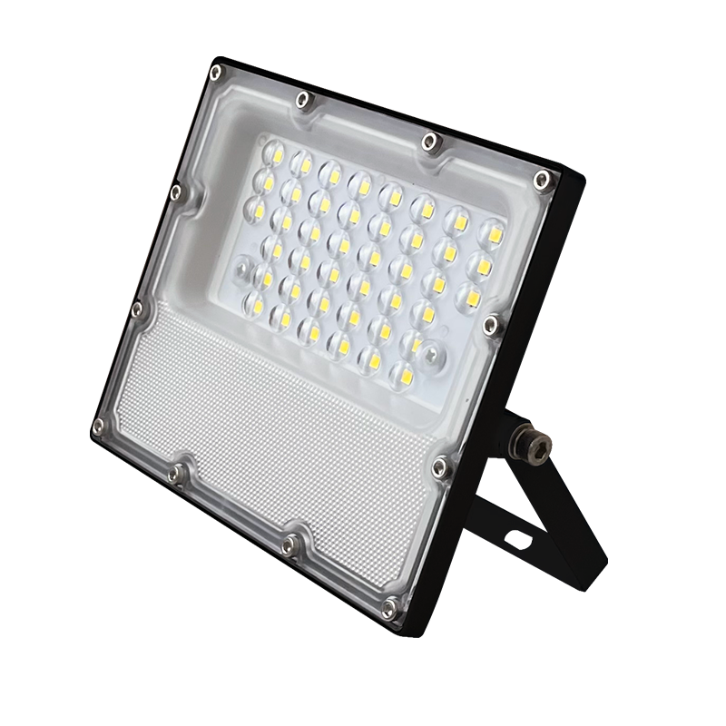 LED SMD BLACK FLOOD LUMINAIRE IP65 10W 6000K 1200Lm 100-277V AC RA80 IK08 5YRS BREATHING VALUE